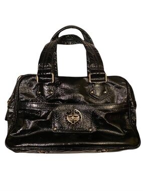 MARC BY MARC JACOBS JET SET Black Patent Bag Lined ⭐️⭐️⭐️⭐️⭐️